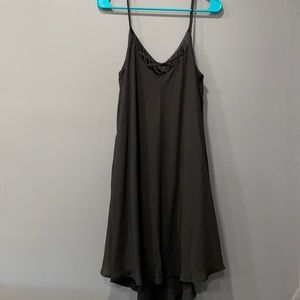 Size Medium spaghetti strap black chiffon dress never worn